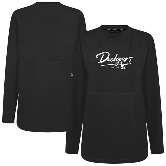 Women's-Levelwear Black Los Angeles Dodgers Beaudry Express Pullover Sweatshirt