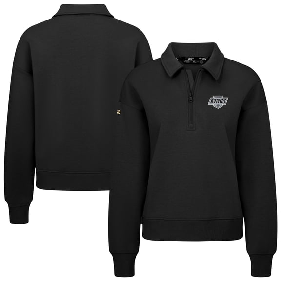 Women's Levelwear  Black Los Angeles Kings  Canmore Quarter-Zip Pullover