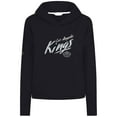 thumbnail image 1 of Women's Levelwear  Black Los Angeles Kings Sweet Sizzle Tri-Blend Cropped Pullover Hoodie, 1 of 1