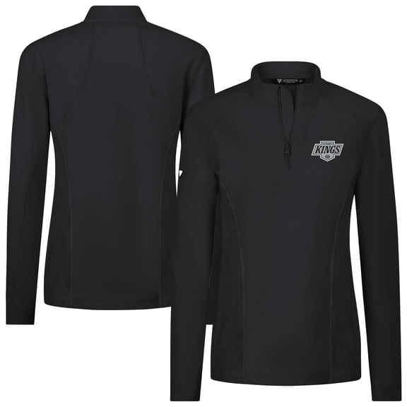 Women's Levelwear  Black Los Angeles Kings  Upright Quarter-Zip Pullover