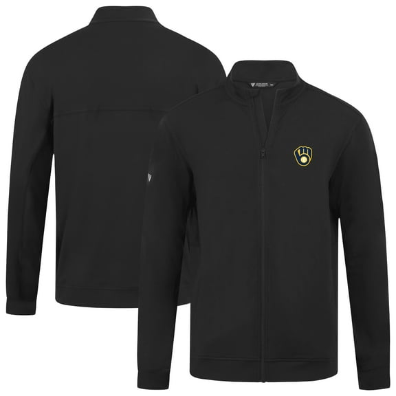Women's Levelwear Black Milwaukee Brewers Alec Insignia 2.0 Full-Zip Jacket