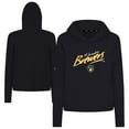 thumbnail image 1 of Women's Levelwear Black Milwaukee Brewers Sweet Sizzle Tri-Blend Hoodie, 1 of 3