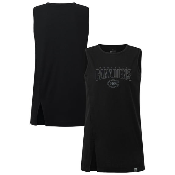 Women's Levelwear Black Montreal Canadiens Influx Darkmoon Tank Top