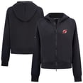 thumbnail image 1 of Women's Levelwear Black New Jersey Devils Judd Raglan Full-Zip Hoodie, 1 of 3