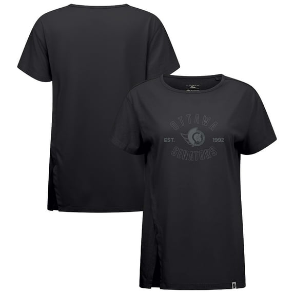 Women's Levelwear Black Ottawa Senators Influx Abyssal T-Shirt
