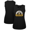 thumbnail image 1 of Women's Levelwear  Black Pittsburgh Penguins Macy Banner Arch Tank Top, 1 of 3