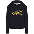 thumbnail image 1 of Women's Levelwear  Black Pittsburgh Penguins Sweet Sizzle Tri-Blend Cropped Pullover Hoodie, 1 of 1