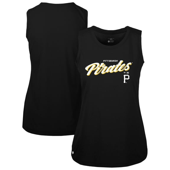 Women's-Levelwear  Black Pittsburgh Pirates Macy Tank Top