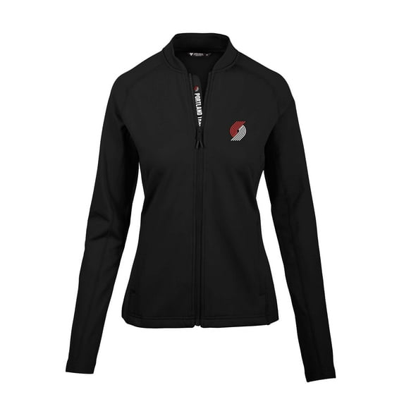 Women's Levelwear Black Portland Trail Blazers Ezra Insignia Core Full-Zip Jacket