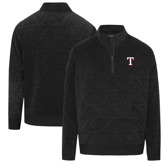 Women's Levelwear Black Texas Rangers Camden Insignia 2.0 Quarter-Zip Jacket