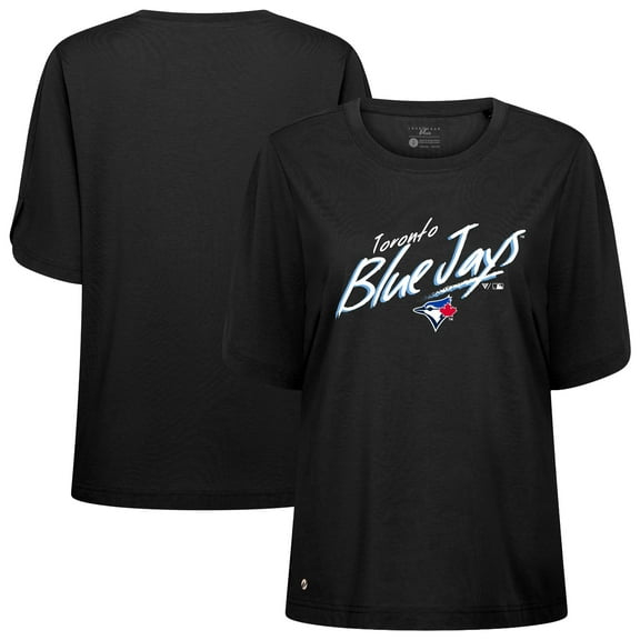 Women's Levelwear Black Toronto Blue Jays Bloom Sizzle T-Shirt