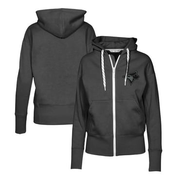 Women's Levelwear Black Toronto Blue Jays Gardinia Nightfall Full-Zip Hoodie