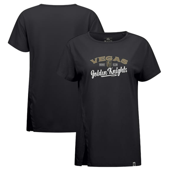 Women's Levelwear Black Vegas Golden Knights Influx Ice Wall T-Shirt