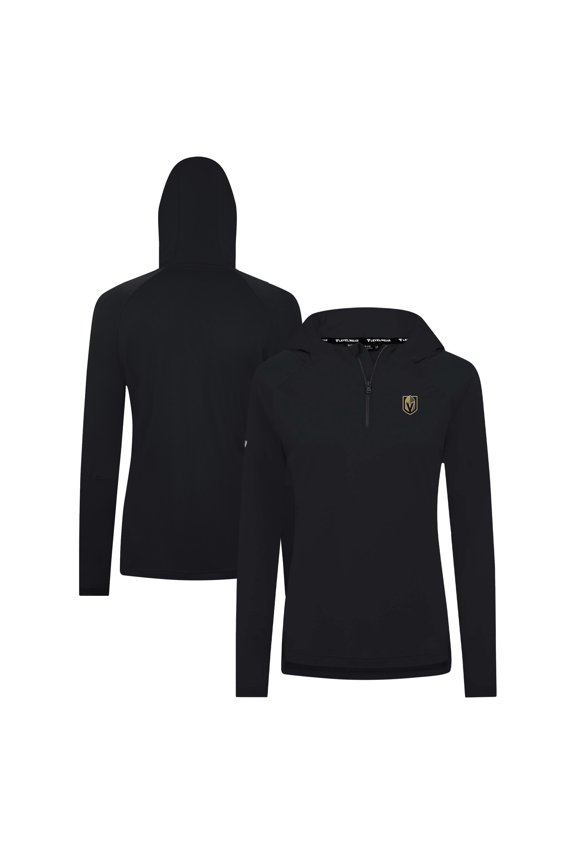 Women's Levelwear Black Vegas Golden Knights Raven Insignia Core Quarter-Zip Jacket