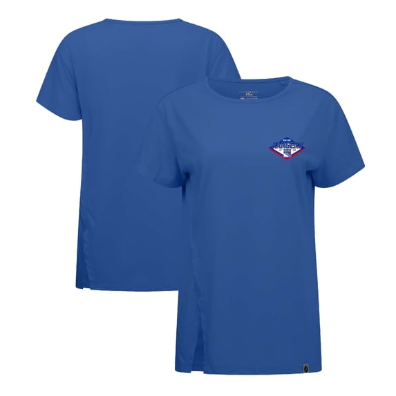 Women's Levelwear Blue New York Rangers Influx Club Patch 2.0 T-Shirt