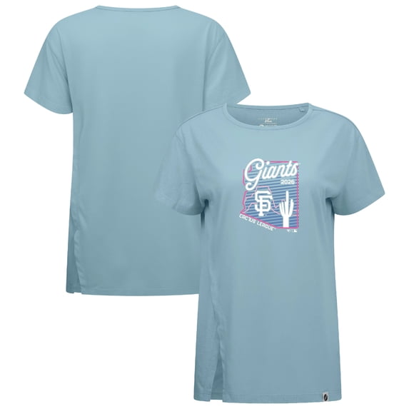 Women's Levelwear Blue San Francisco Giants Influx Spring Training Sunrise Bold T-Shirt