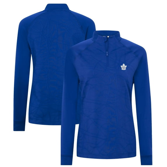 Women's Levelwear Blue Toronto Maple Leafs Amethyst Insignia Core Quarter-Zip Jacket