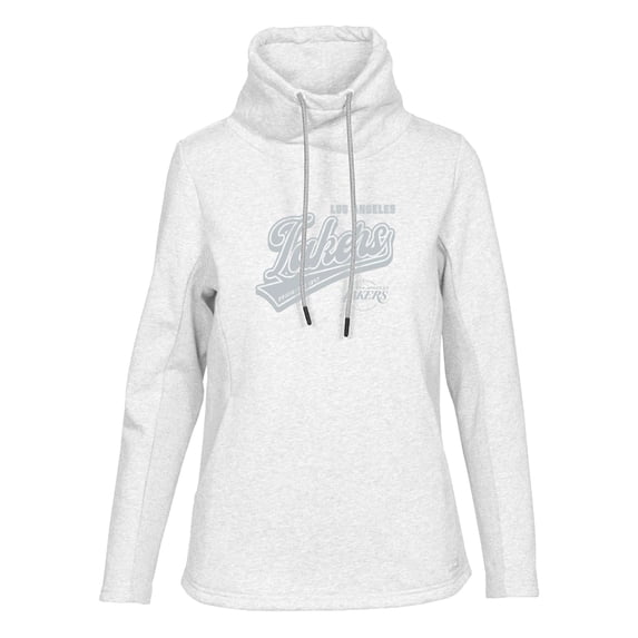 Women's Levelwear Cream Los Angeles Lakers Loop Sweep Pullover Sweatshirt
