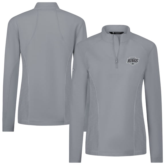 Women's Levelwear  Gray Los Angeles Kings  Upright Quarter-Zip Pullover