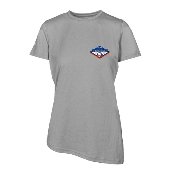 Women's Levelwear Gray New York Islanders Birch Club Patch 2.0 T-Shirt