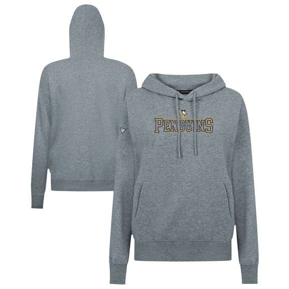 Women's Levelwear Gray Pittsburgh Penguins Adorn Journey Pullover Hoodie
