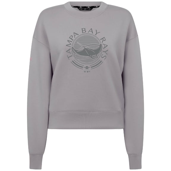 Women's Levelwear Gray Tampa Bay Rays Sponge Tri-Blend Grain Sweatshirt