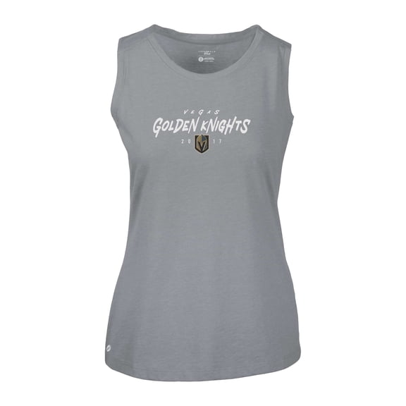 Women's Levelwear  Gray Vegas Golden Knights  Macy Scratched Tank Top