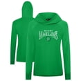 thumbnail image 1 of Women's Levelwear Green Miami Marlins St. Patrick's Day Slender Raglan Hoodie, 1 of 3