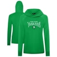 thumbnail image 1 of Women's Levelwear Green New York Yankees St. Patrick's Day Slender Raglan Hoodie, 1 of 3