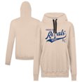 thumbnail image 1 of Women's Levelwear Khaki Kansas City Royals Oversized Waterfall Glide Hoodie, 1 of 3