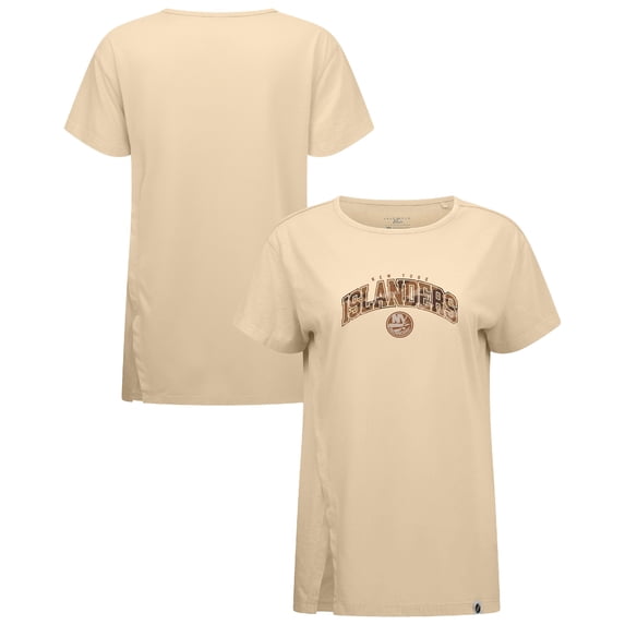 Women's Levelwear Khaki New York Islanders Desert Camo Influx Decoy T-Shirt