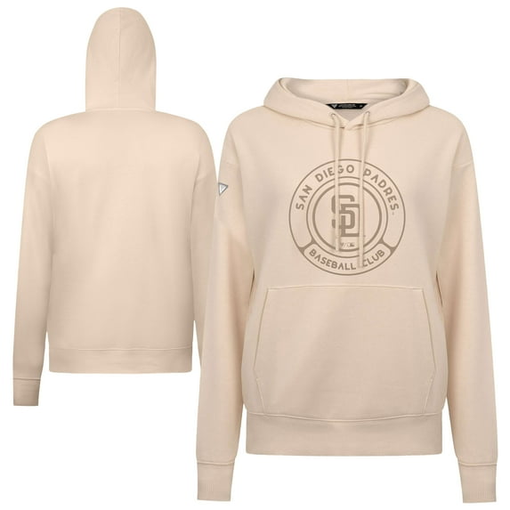 Women's Levelwear Khaki San Diego Padres Adorn Gateway Pullover Hoodie