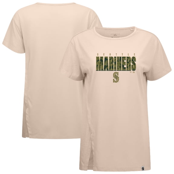 Women's Levelwear Khaki Seattle Mariners Influx Protect W T-Shirt