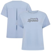 Womens Levelwear Light Blue Colorado Rockies Verve Valerie Big Script T-Shirt