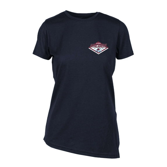 Women's Levelwear Navy Colorado Avalanche Birch Club Patch 2.0 T-Shirt