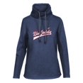 thumbnail image 1 of Women's Levelwear Navy Columbus Blue Jackets Loop Retro Script Pullover Top, 1 of 1