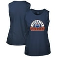 thumbnail image 1 of Women's Levelwear  Navy Edmonton Oilers Macy Banner Arch Tank Top, 1 of 3