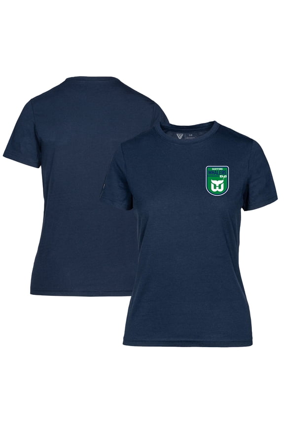 Women's Levelwear Navy Hartford Whalers Retro Maddox T-Shirt
