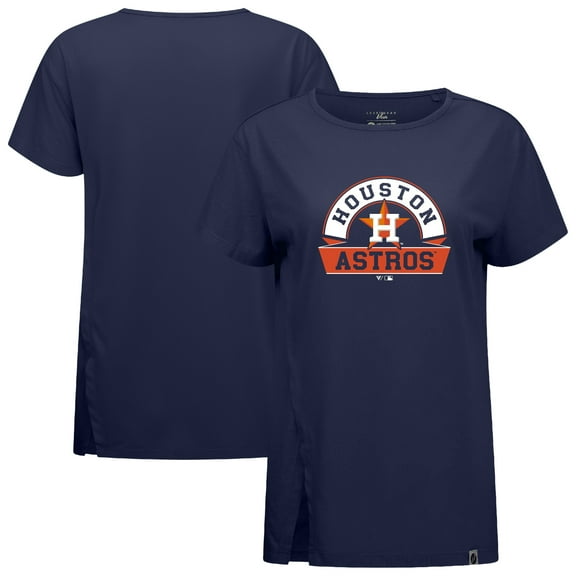 Women's Levelwear Navy Houston Astros Influx Banner Arch T-Shirt