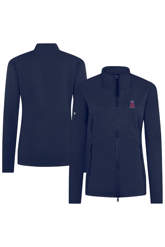 Women's Levelwear Navy Los Angeles Angels Driven Insignia 2.0 Full-Zip Jacket