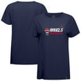 thumbnail image 1 of Women's-Levelwear  Navy Los Angeles Angels Influx 8-Bit Baseball T-Shirt, 1 of 3