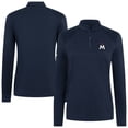 thumbnail image 1 of Women's Levelwear Navy Minnesota Twins Power Insignia 2.0 Quarter-Zip Pullover Top, 1 of 3
