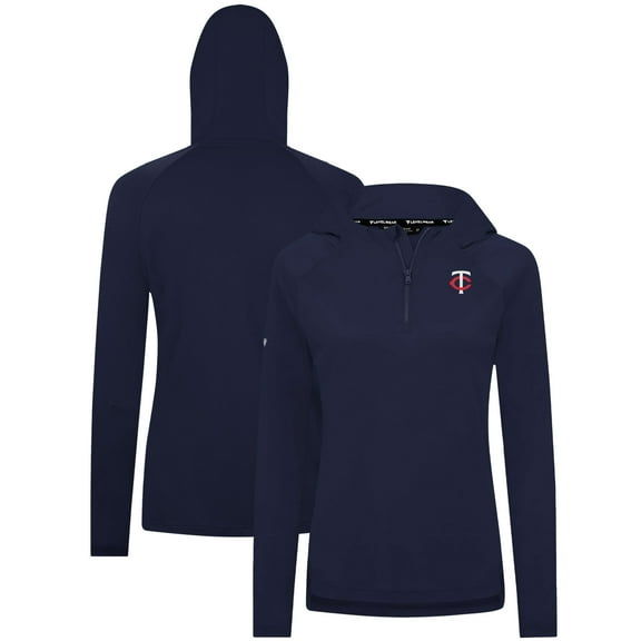 Women's Levelwear Navy Minnesota Twins Raven Insignia 2.0 Quarter-Zip Jacket