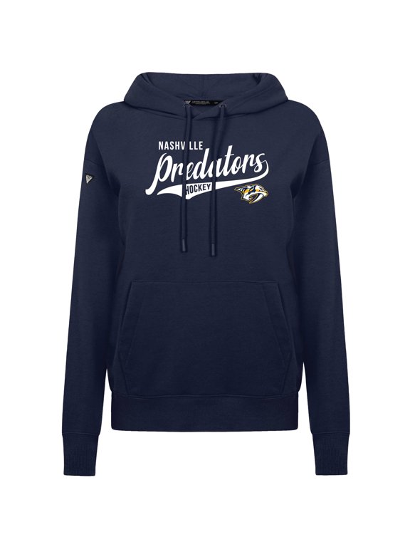 Women's Levelwear Navy Nashville Predators Adorn Glide Pullover Hoodie