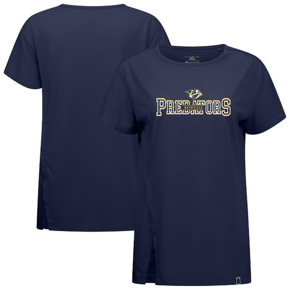 Women's Levelwear  Navy Nashville Predators Influx Journey T-Shirt