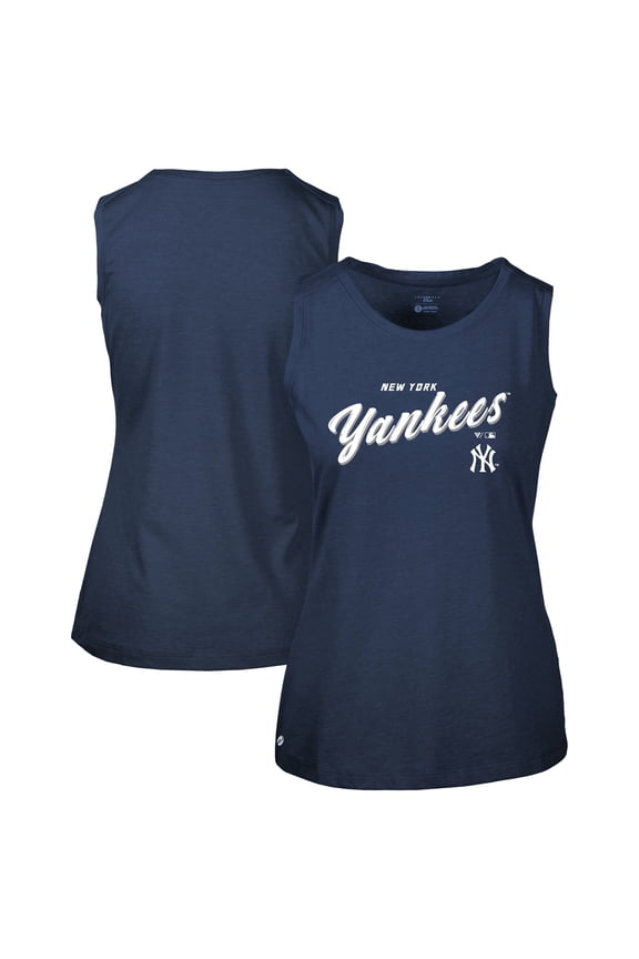 Women's-Levelwear Navy New York Yankees Macy Tank Top