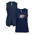 thumbnail image 1 of Women's Levelwear Navy Oklahoma City Thunder Paisley Core V-Neck Tank Top, 1 of 3
