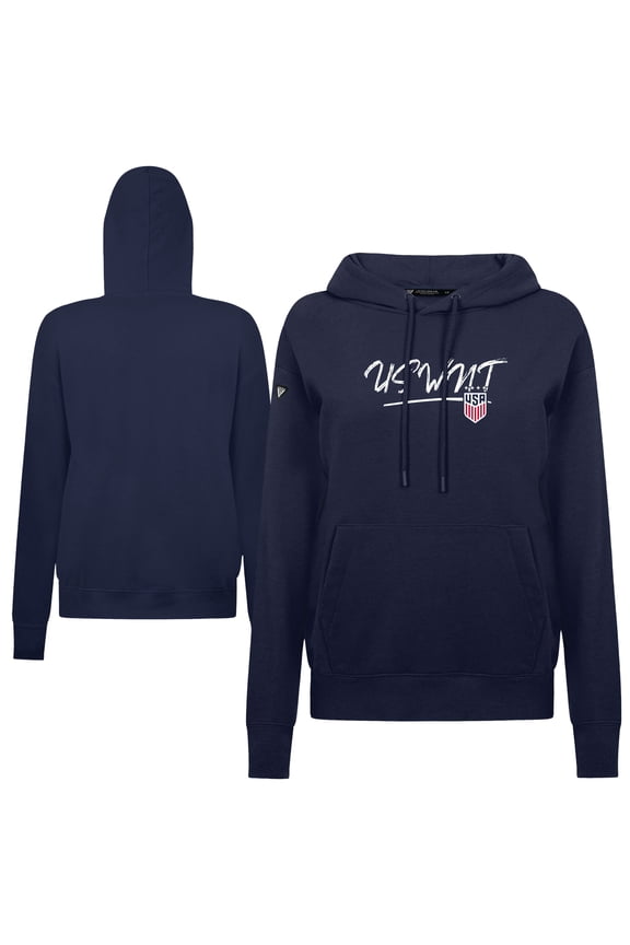 Women's Levelwear Navy USWNT Adorn Express Pullover Hoodie