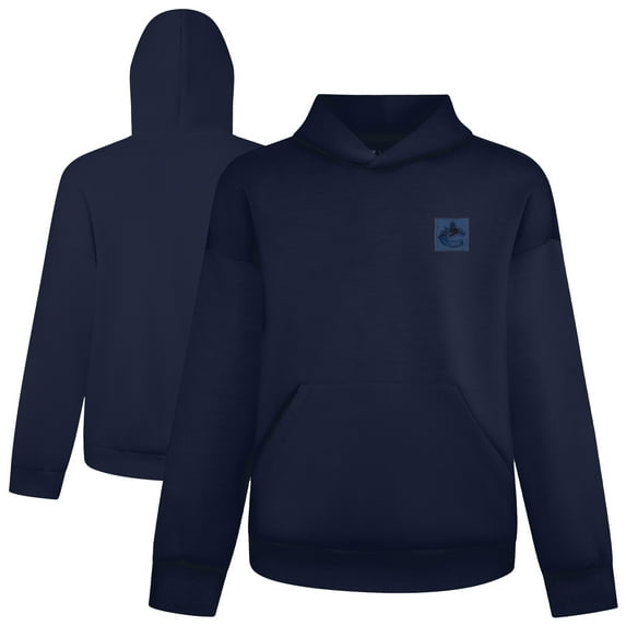 Men's Levelwear Navy Vancouver Canucks Signature Pullover Hoodie