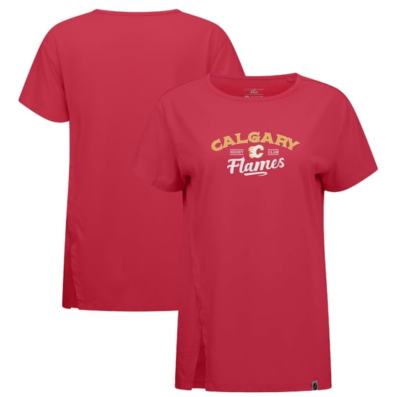 Women's Levelwear Red Calgary Flames Influx Ice Wall T-Shirt
